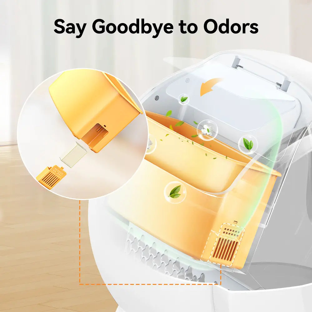 75L Automatic Cat Litter Box – Self-Cleaning, App Control, Odor Removal, Multi-Cat Design